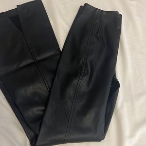 Rare Free People Flare Vegan Leather Pants